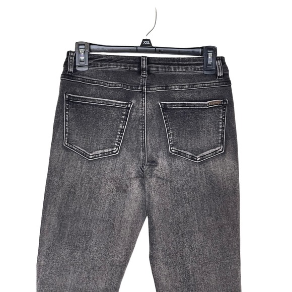 Joseph Ribkoff Women's Jeans Stretch Rhinestone Stud Snake Distressed‎ Denim 2 - Picture 7 of 10